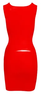 Kort Latex klänning (Storlek: Medium)