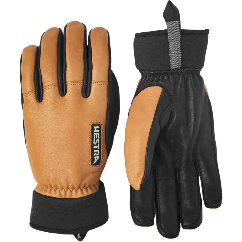 Hestra Army Leather Wool Terry 5-Finger Cork