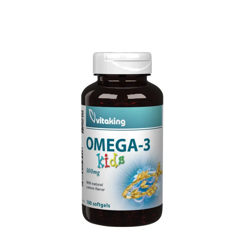 Vitaking – Omega-3 Kids, 500 mg, 100 mjukkapslar