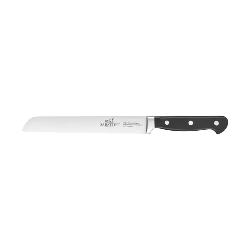 Lion Sabatier Pluton brödkniv 20 cm Stål-svart