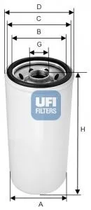 Bränslefilter UFI 24.140.00
