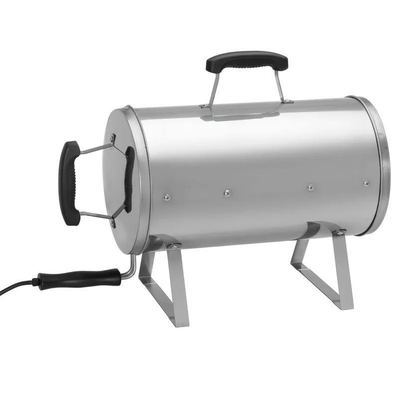 Elektrisk rökugn, rostfritt stål, 1100W, inklusive grill