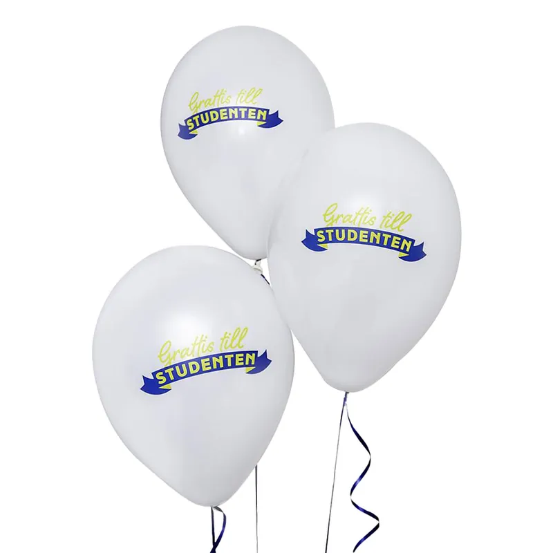 Ballonger Grattis till Studenten – 25-pack
