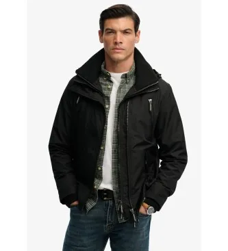 Superdry för män. M5012334A Jacka Mtn Windbreaker svart (M), Casual, Återvunnen polyester