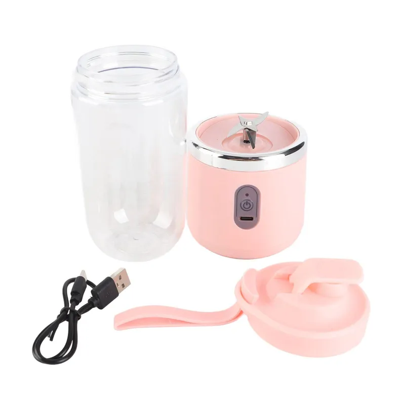 Bärbar Blender 400ml 6 Blad 22000rpm 1500mAh Livsmedelsklassad PCTG USB-Laddning Reseblender för (#1234)