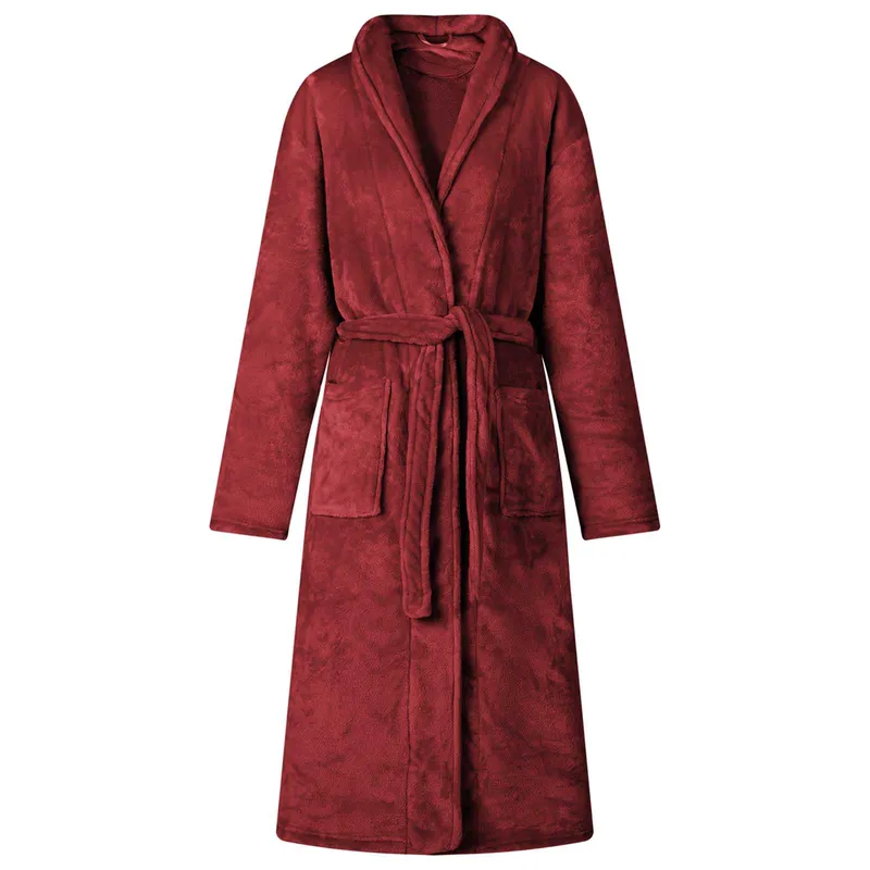 vidaXL Badrock Utan Huva Bordeaux Röd xxxl Flanell