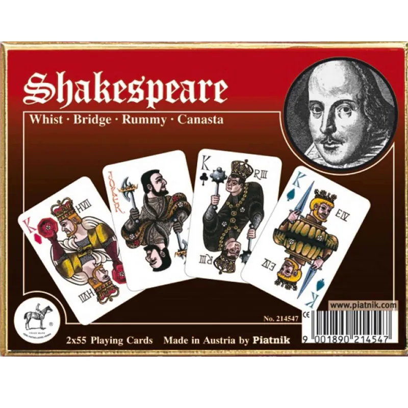 Kortspel – Sheakspeare dubbel deck kortspel