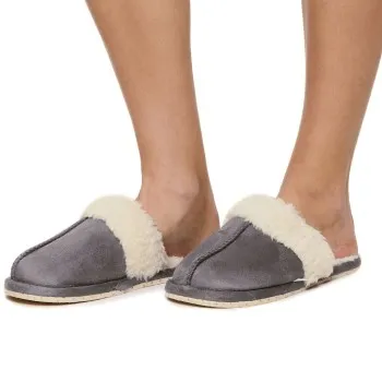 Triumph Closed Toe Slippers Grå polyester Large Dam