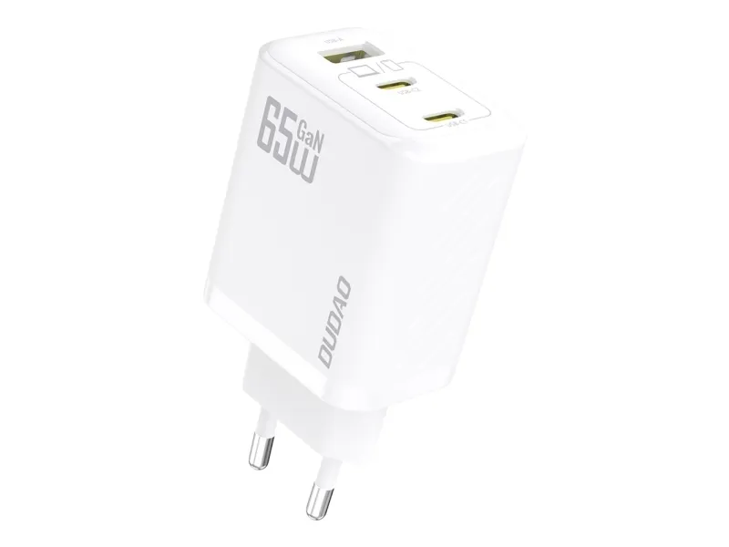 Dudao A29 65W GaN Wall Charger 2 x USB-C + 1 x USB-A - White