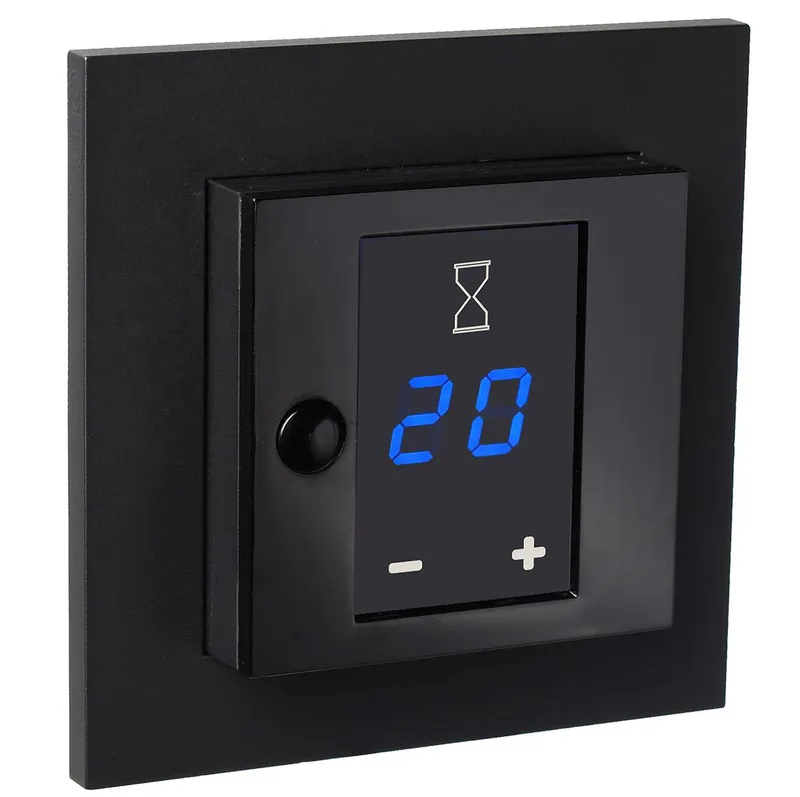 Elko EKO05989 Timer Plus, 2-pol, 16A, display Svart