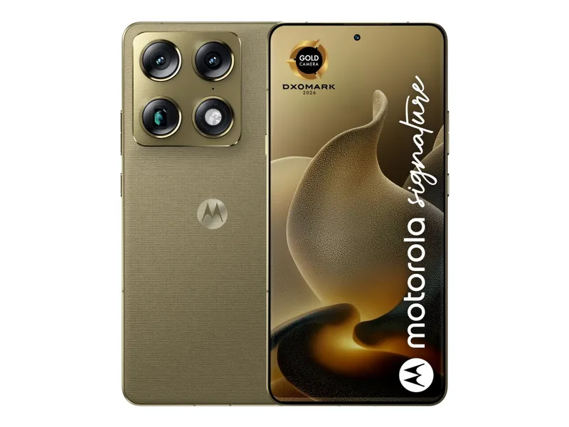Motorola signature 17,2 cm (6.78″) Dubbla SIM-kort Android 16.0 5G USB Type-C 16 GB 512 GB 5200 mAh Guld