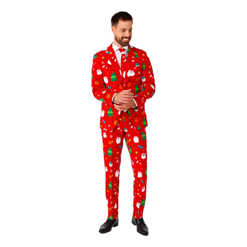 OppoSuits Festivity Red Kostym – 52