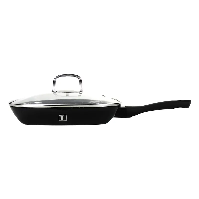 Imperial Collection 28 cm grillpanna med marmorbeläggning Svart