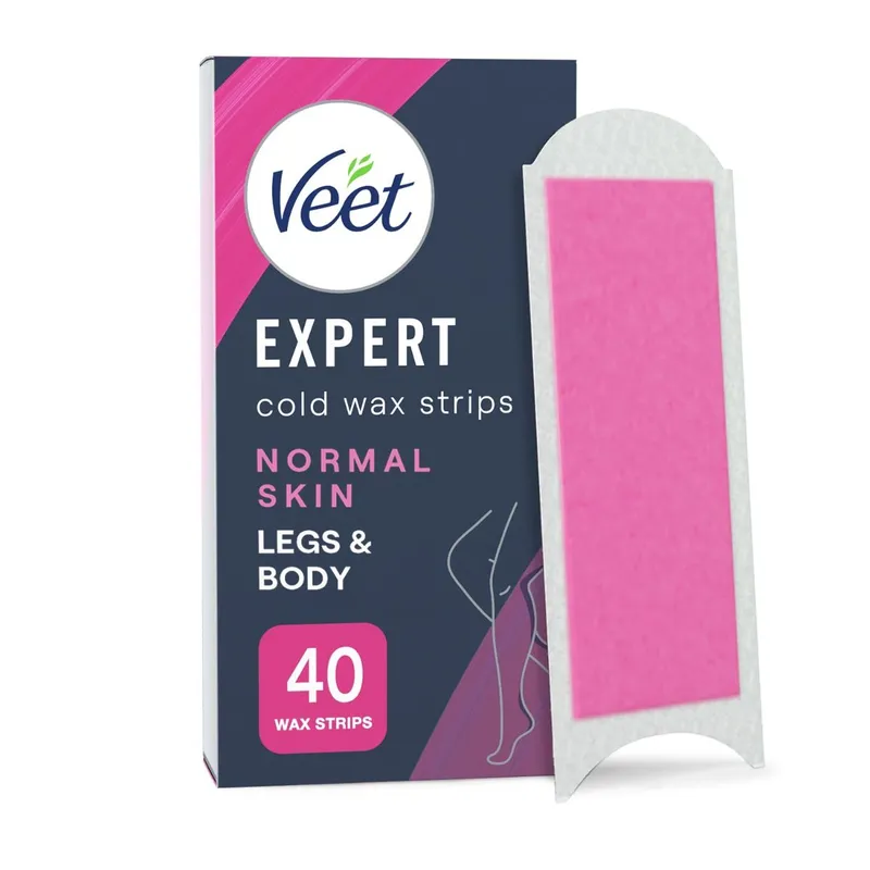 Veet Expert Vaxremsor Ben & Kropp För Normal Hud 40-pack