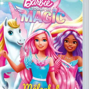 Målarbok Barbie med klistermärken Kärnan