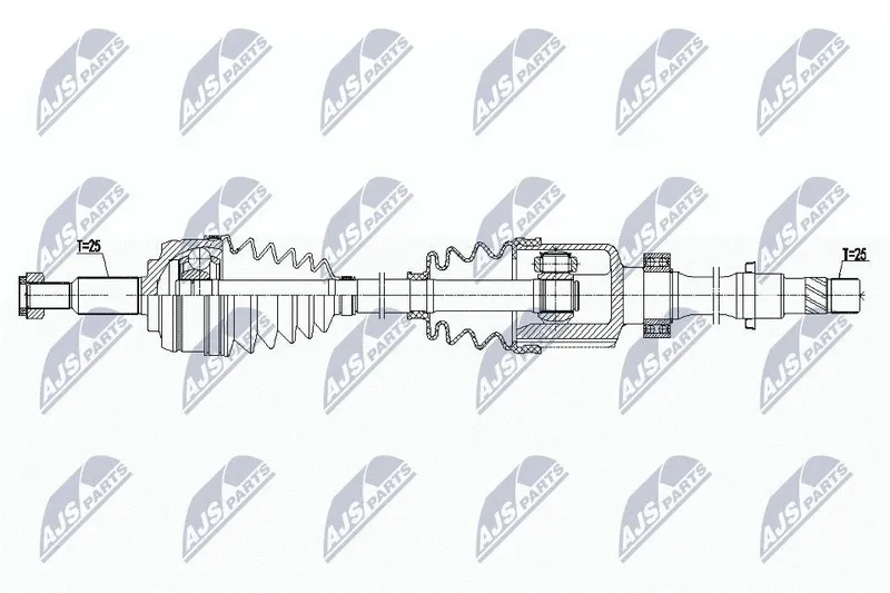 Drivaxel NTY NPW-RE-179