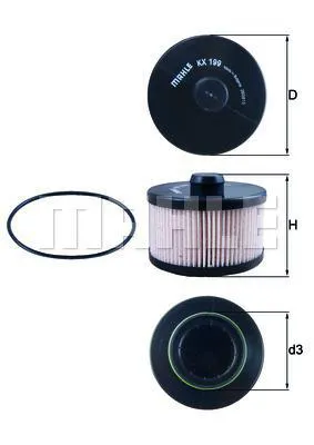 Bränslefilter MAHLE KX 199D