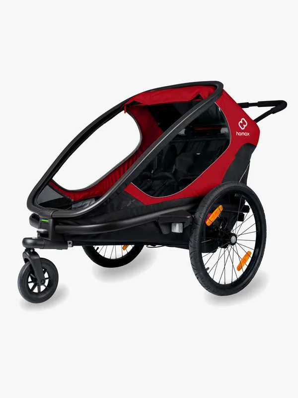 Hamax Outback (+ Bicycle Arm & Stroller Wheel) Red/Black