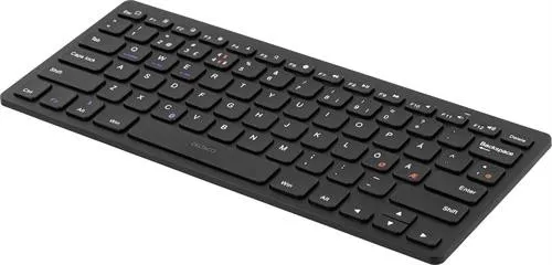 Deltaco TB-631 mini Keyboard Bluetooth - Nordic - black - Tangentbord - Nordisk - Svart