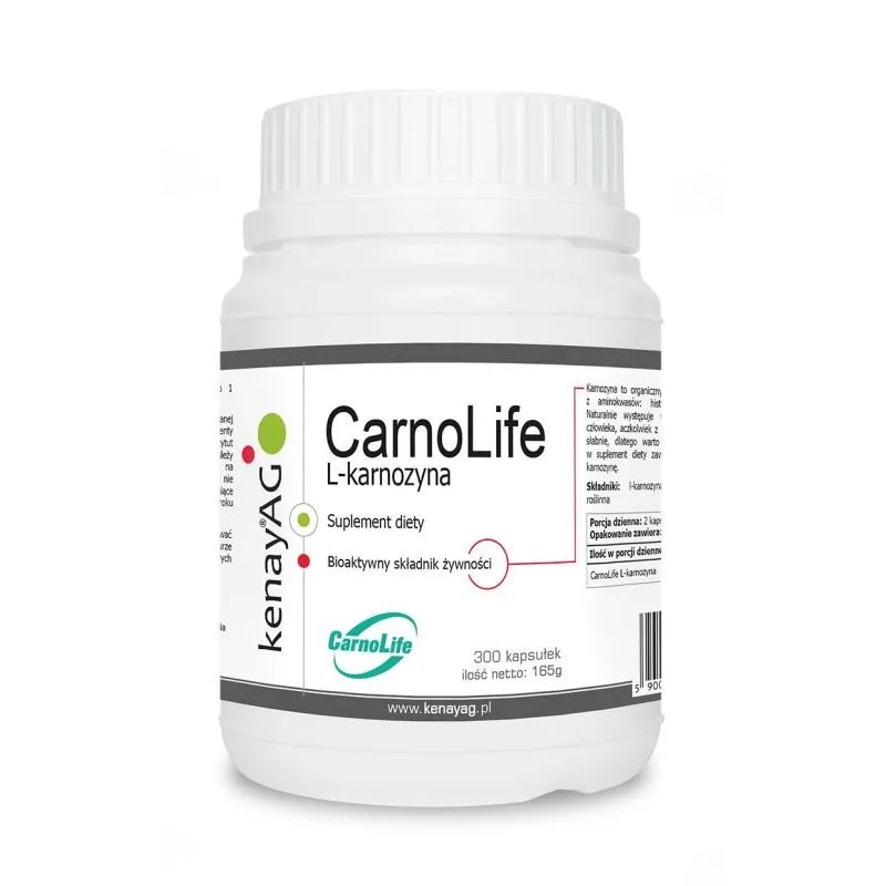 Kenay – CarnoLife L-Carnosine, 300 kapslar