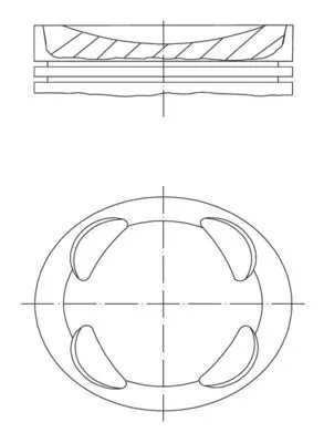 Kolv Mahle 081 Pi 00104 000