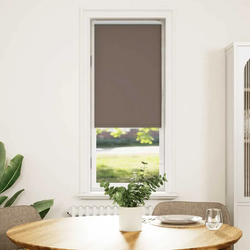 vidaXL Mörkläggningsgardin kaffe 60×150 cm tyg bredd 55,7 cm polyester