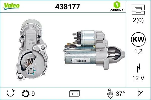 Startmotor VALEO 438177