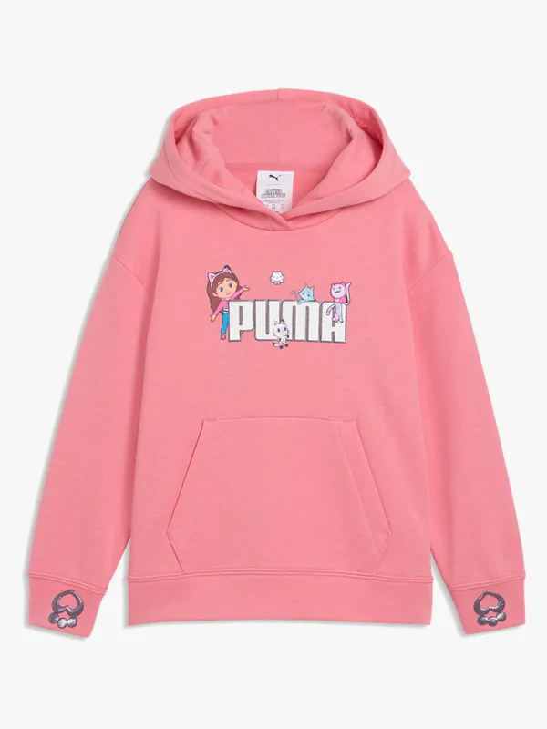Puma Gabby’s Dollhouse Avslappnad Huvtröja, Rosa, 110