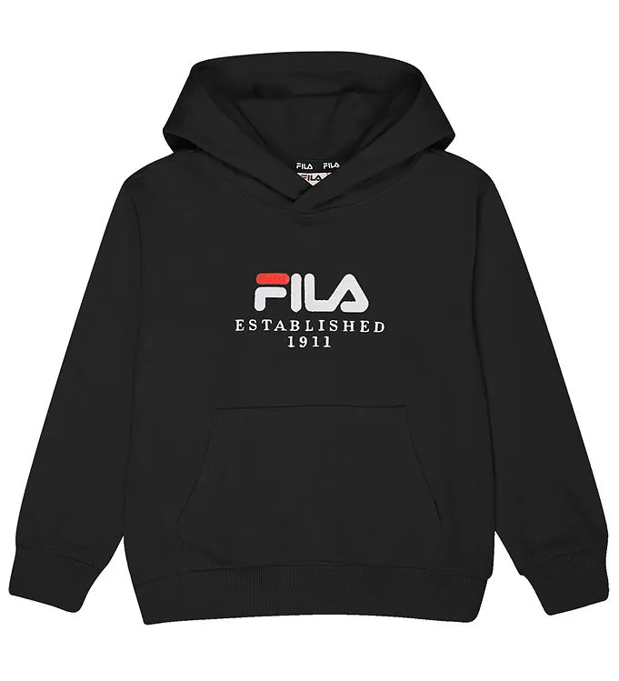 Fila Hoodie - Benna - Svart m. Logo (#3884)