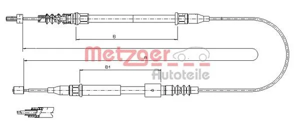Handbromsvajer METZGER 11.5769
