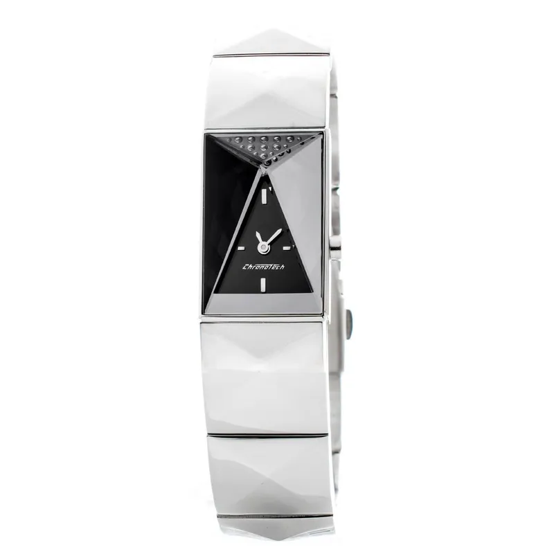 Damklocka Chronotech CT7357S-0 Ø 18 mm (Färg: Svart)
