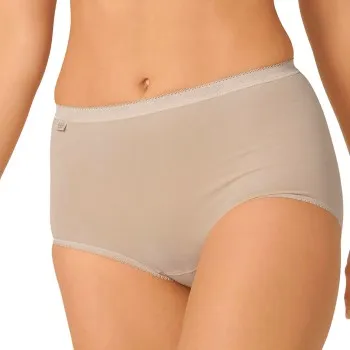Sloggi Trosor 3P Basic Maxi Beige bomull 58 Dam