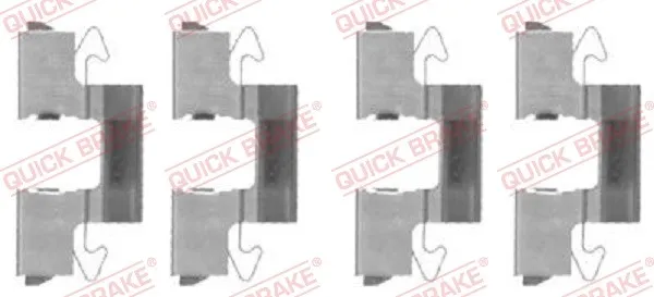 Monteringssats, bromsbelägg QUICK BRAKE 109-1714