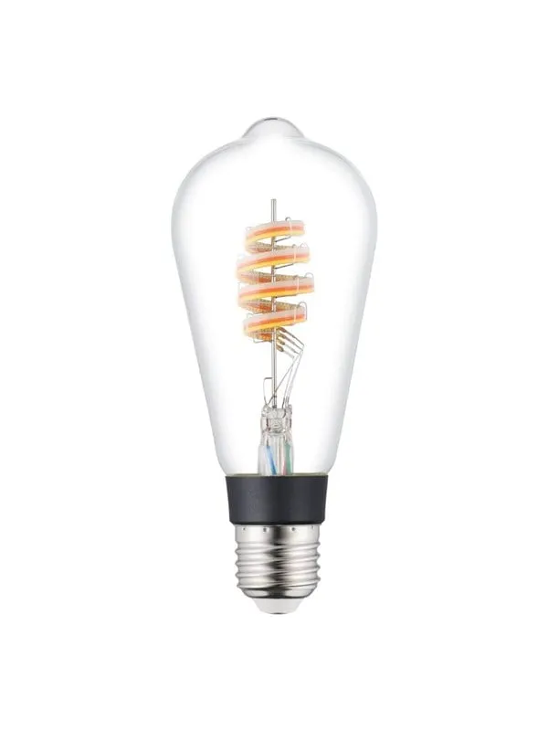 Eglo Connect-Z LED ST64 4.9w Rgb+tw E27 Clear