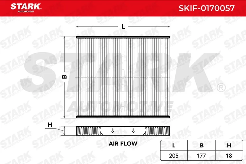 Kupéfilter STARK SKIF-0170057