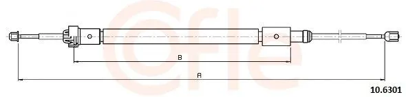 Handbromsvajer COFLE 10.6301