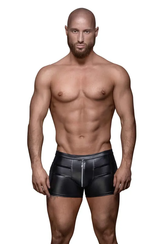 H006 Men Shorts PVC Black
