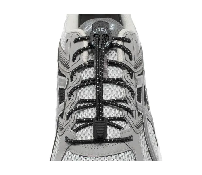 Lock Laces No Tie Shoelaces 2-pack Black