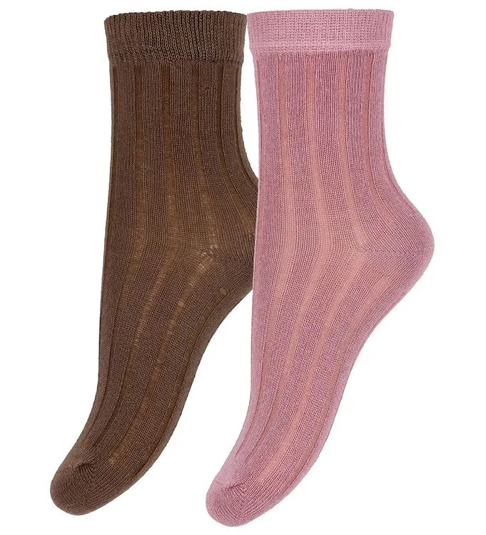 Minymo Strumpor – 2-Pack – Bambu – Orchid Haze (#4960)
