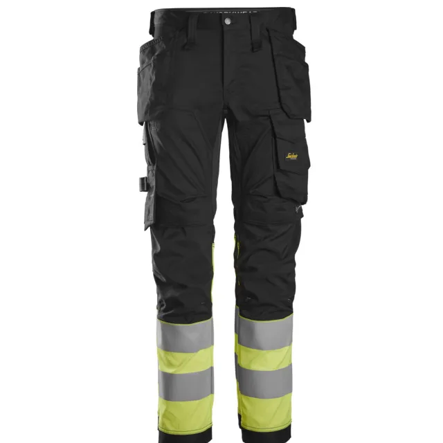 ARBETSBYXA STRCH KL 1 HF SVART/VARSELGUL STL104 | Beijerbygg Byggmaterial