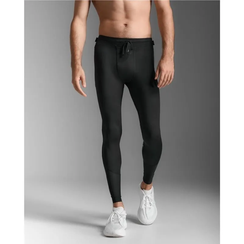 2XU Aero Mesh Compression Tights (herr) - Black/Silver Reflective, L