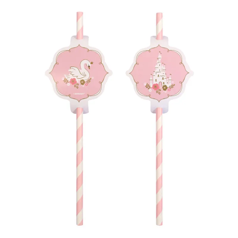 Pappersugrör Princess – 8-pack