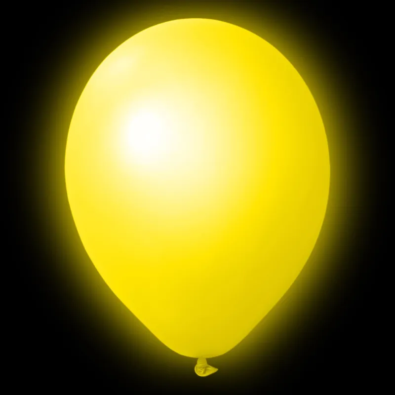 LED Ballonger Gul 30 cm 5-pack