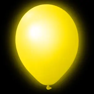LED Ballonger Gul 30 cm 5-pack