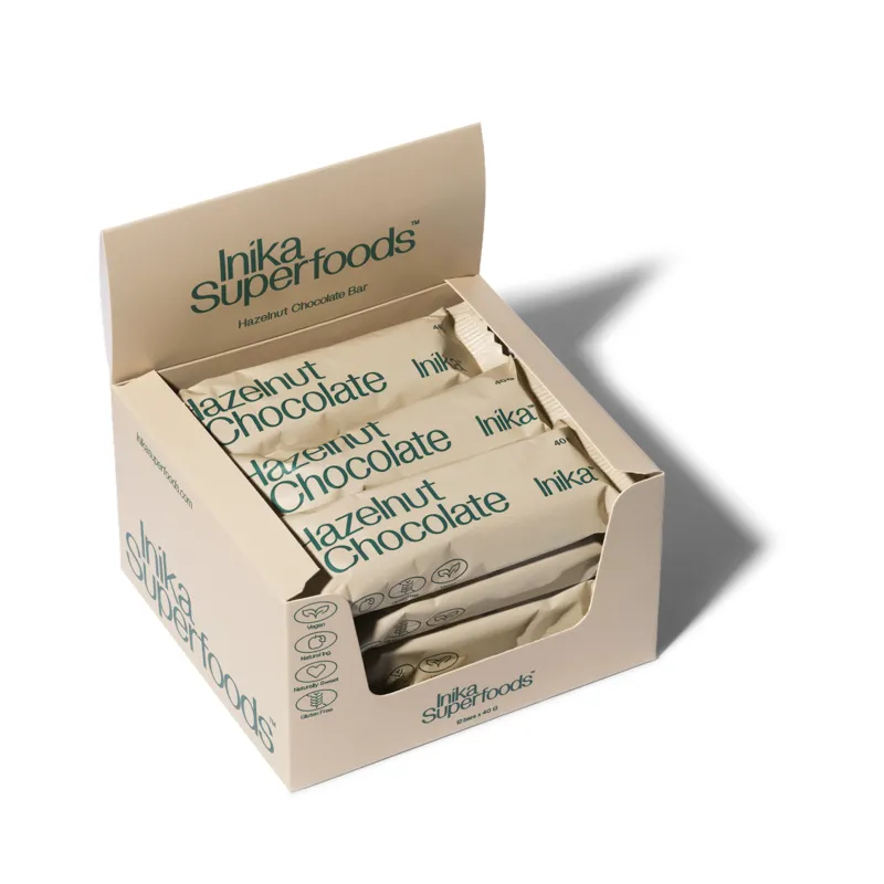 Inika Superfoods Hazelnut Chocolate 40 g 12-pack