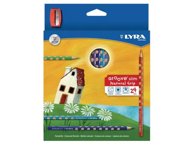Lyra Groove Slim 24-pack + Sharpener