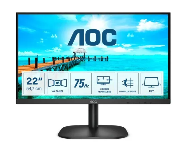 22″ Aoc 22B2H - 1920X1080 (Fhd) - 75HZ - Va