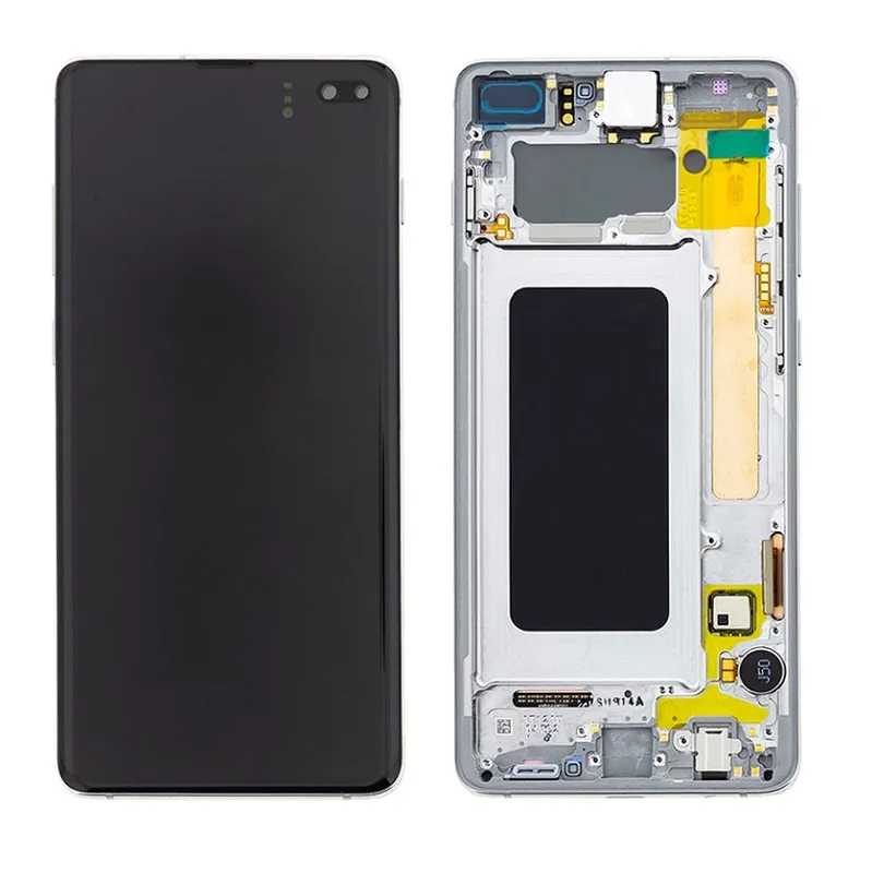 Samsung Galaxy S10 Plus LCD-skärm – Vit