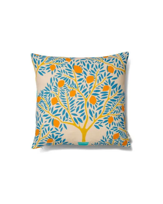 Classic Collection Lemon garden kuddfodral 50×50 cm Blå