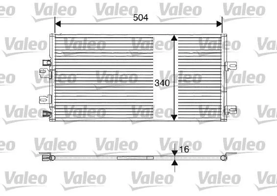 Kondensor, klimatanläggning VALEO 817687